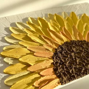 Textured Sunflower Painting – September 12th, 2026 (Saturday)