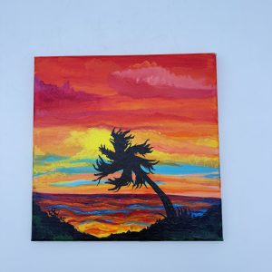 Sunset with Windy Palms- Amber Schuson