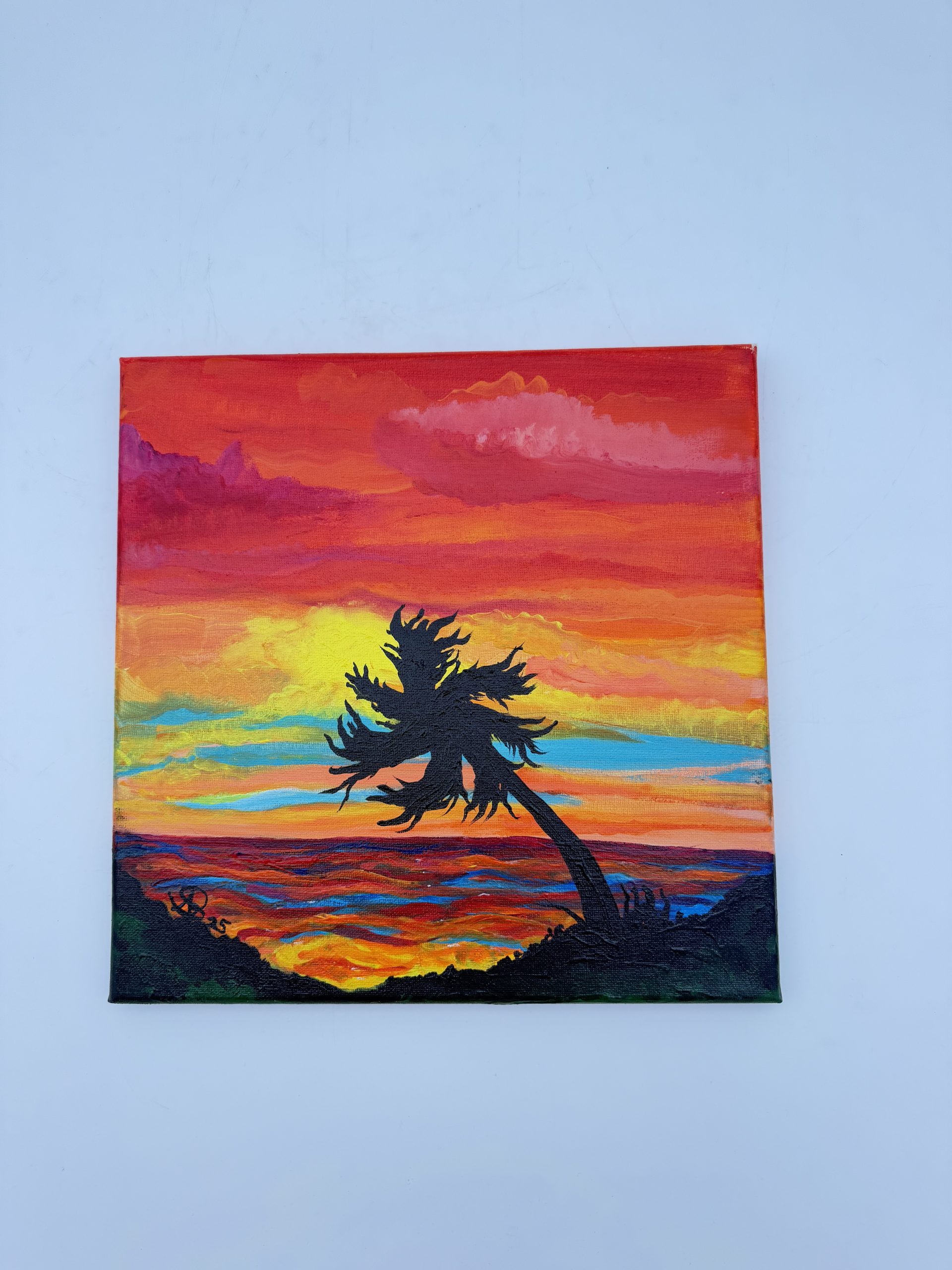 Sunset with Windy Palms- Amber Schuson