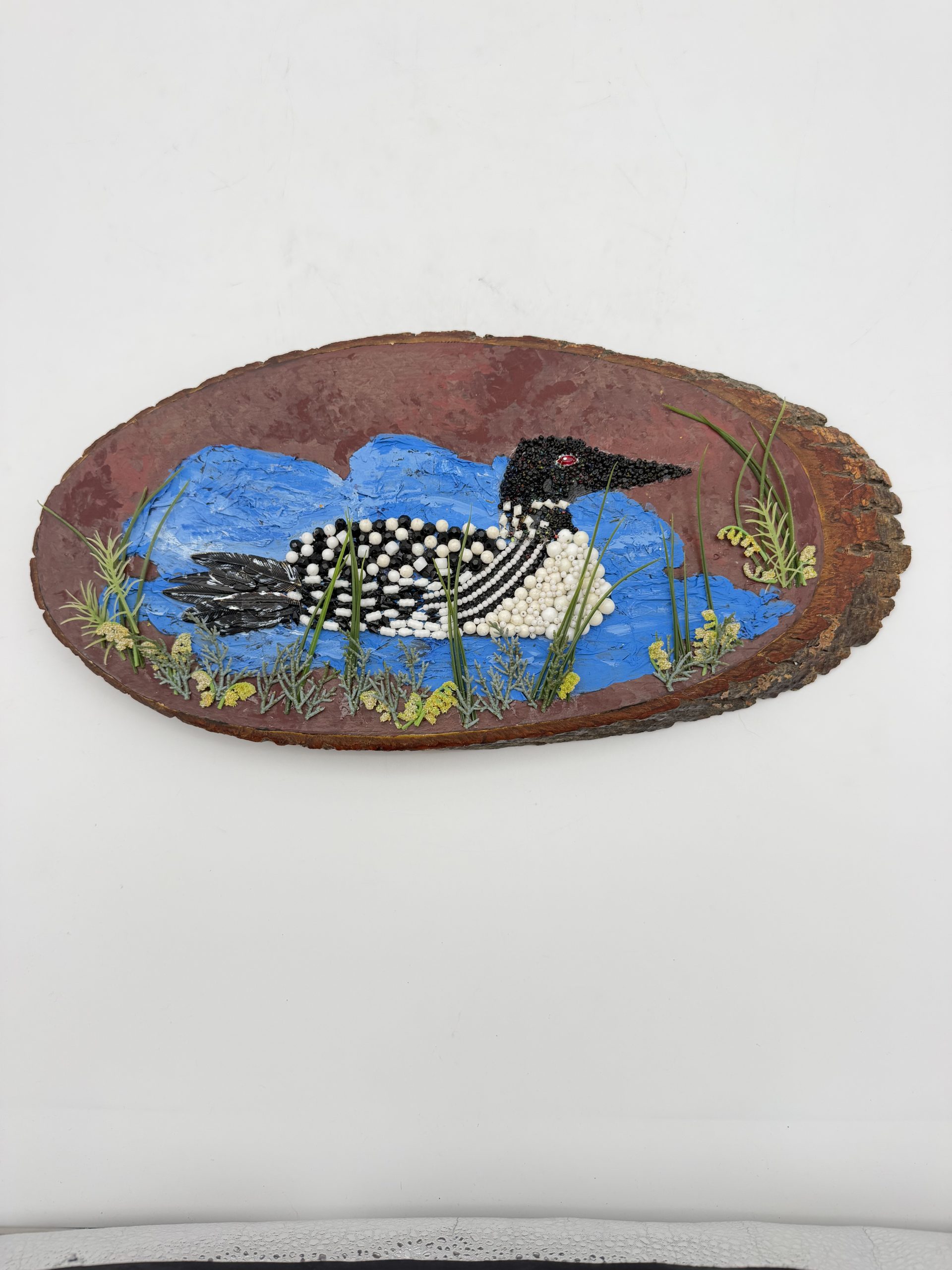 Loon on Wood - Jean Nevinger