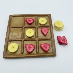 Strawberry Banana Tic Tac Toe Waffle  – Violet Nolder